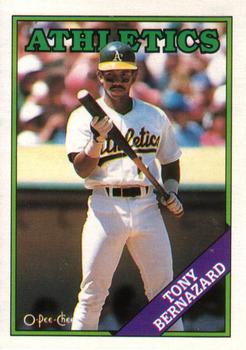 1988 O-Pee-Chee Baseball Cards 122     Tony Bernazard